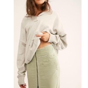 NWT Free People green moss skirt, size 27